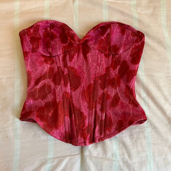 Pink Corset and Mini Skirt Set - Picture 3 of 5